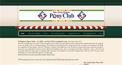 Desktop Screenshot of njregionponyclub.org