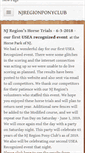 Mobile Screenshot of njregionponyclub.org